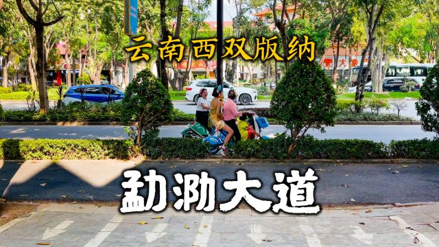 游览云南西双版纳勐泐大道,了解景洪市的基本情况和人文风情