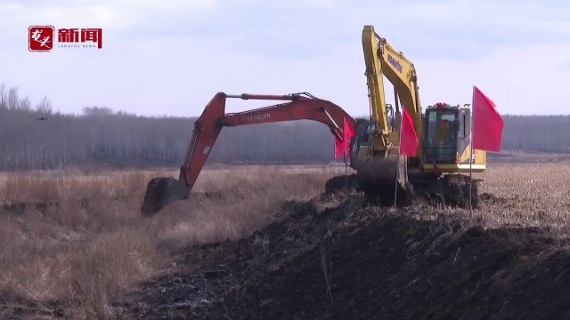 北大荒集团:高标准农田建设火热进行中