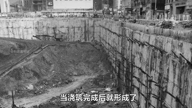 纽约世贸双子塔地基开挖以及主体建造摩天大楼 世贸双子塔 地基 钢结构工程 建筑