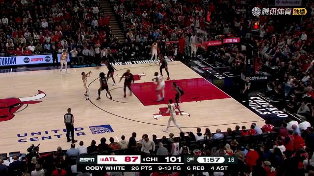 2023/24赛季NBA附加赛：老鹰 VS 公牛 全场回放