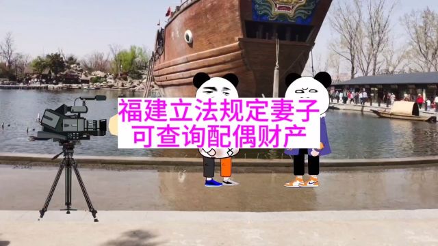 福建立法规定“妻子可查询配偶财产”