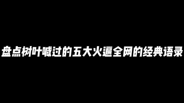 盘点树叶喊过的五大火遍全网的经典语录#游戏 #树叶孙策 #王者荣耀#王者荣耀热门#我要上热门