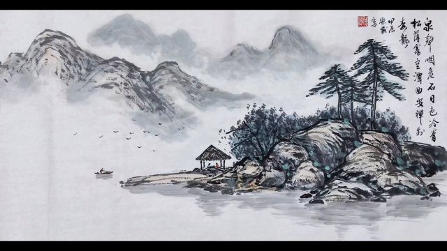 中国写意山水画前景中景和构图问题