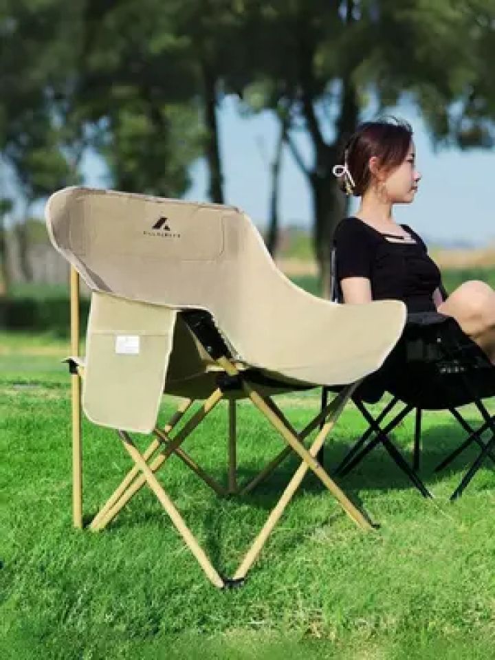 休闲椅 #户外露营椅#户外折叠椅子 #午休椅 #月亮椅