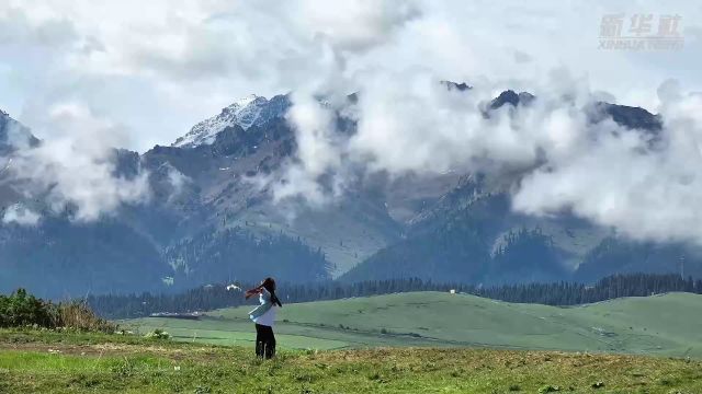 千城胜景|新疆奇台县江布拉克草原绿草茵茵风景如画