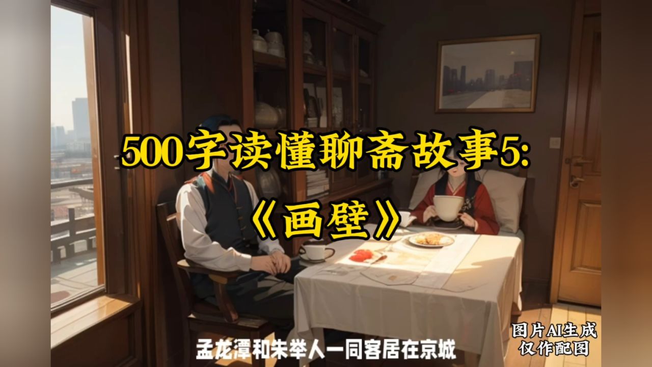 500字读懂聊斋故事5:《画壁》!