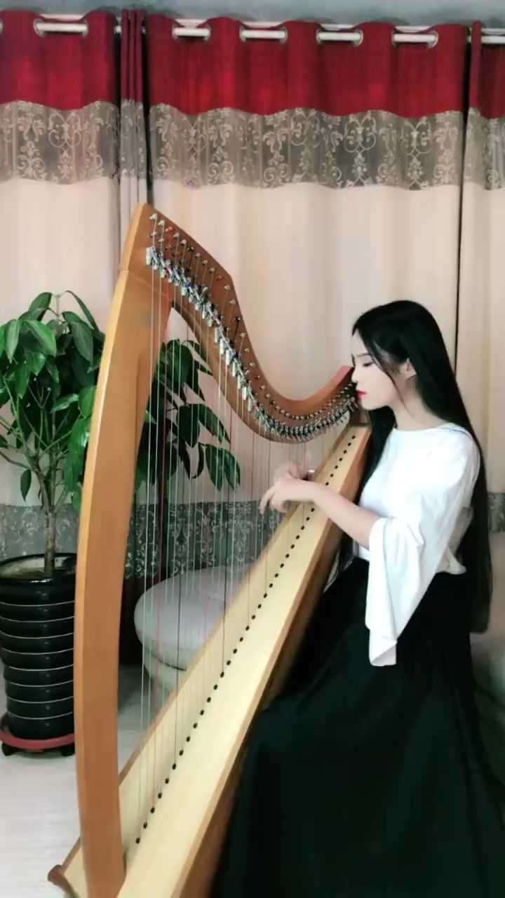 演奏《穿越时空的思念》#竖琴