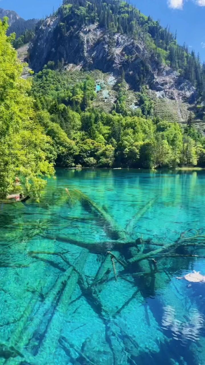 九寨沟真实风景图图片