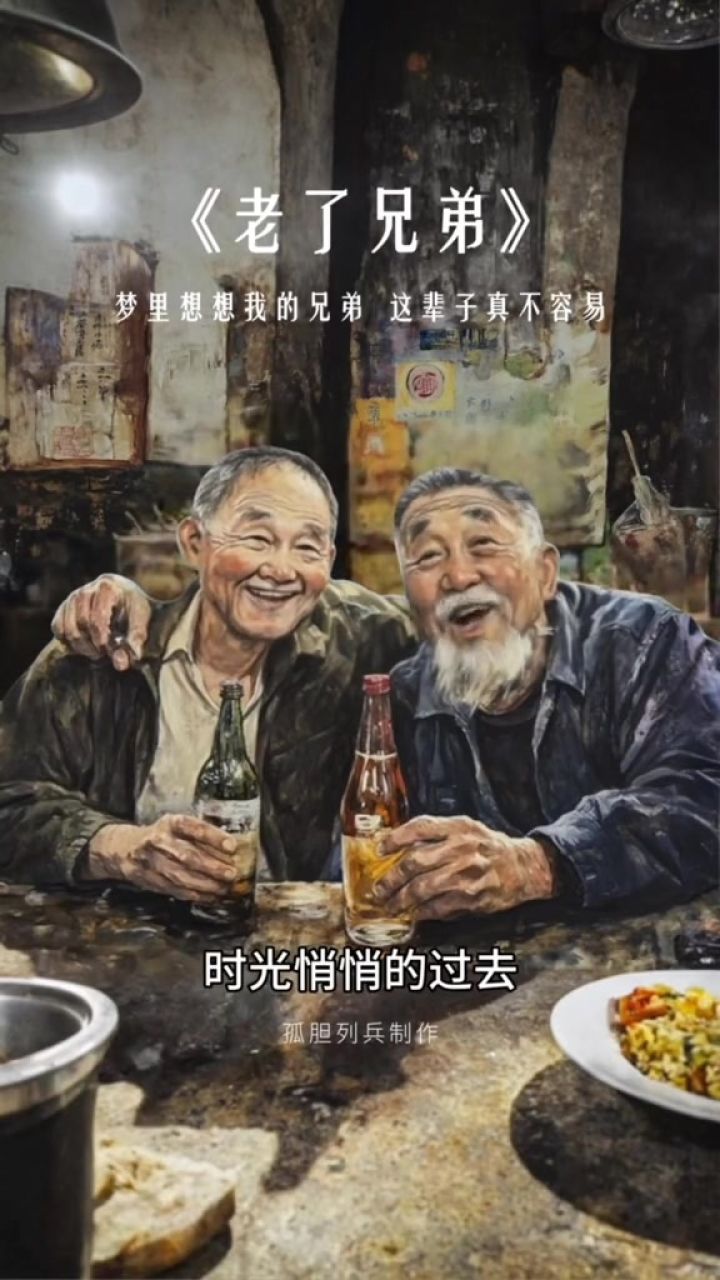 转眼年过半百,兄弟经常聚聚吧,一辈子都不容易……#老了兄弟#兄弟情