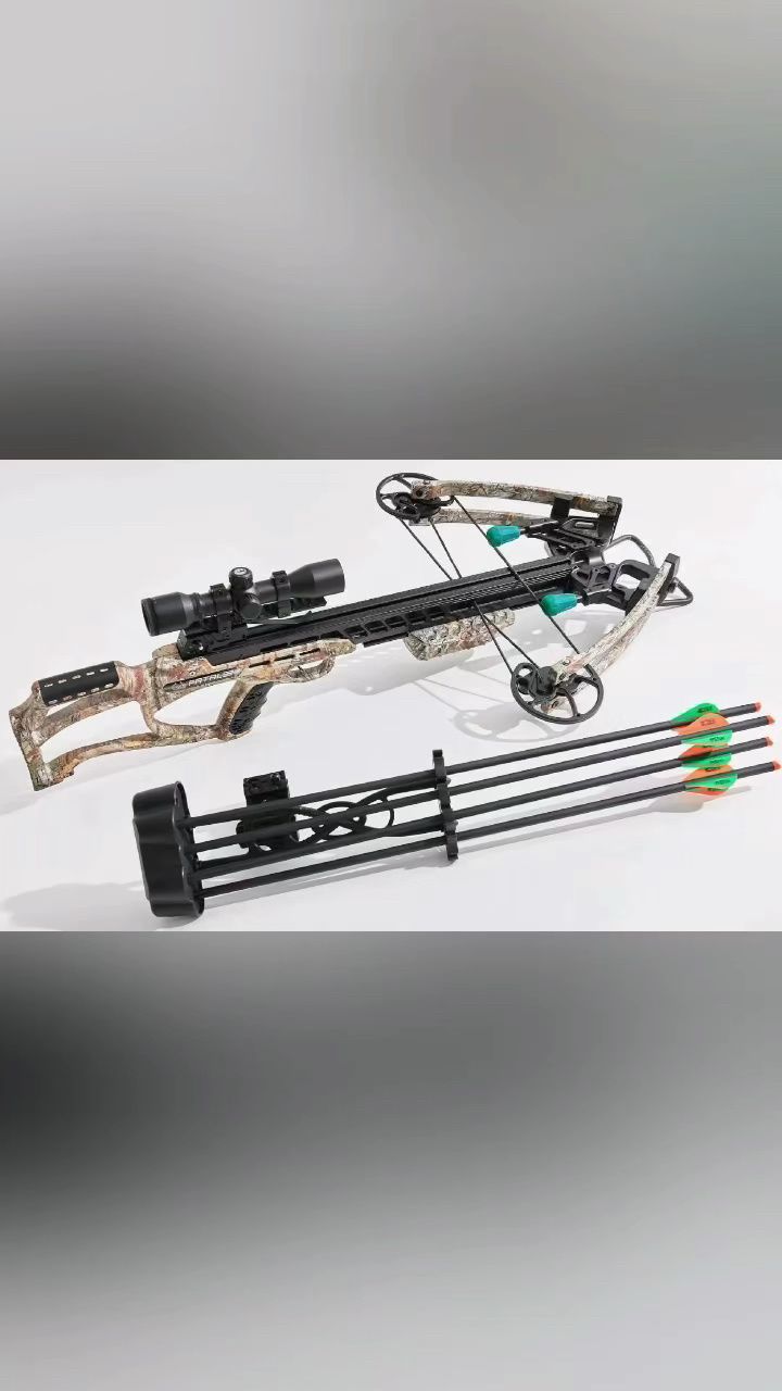 海外拍摄阿斯顿致命405复合弩绞盘十字弩/猎豹m38-6迷彩两用弩欣赏