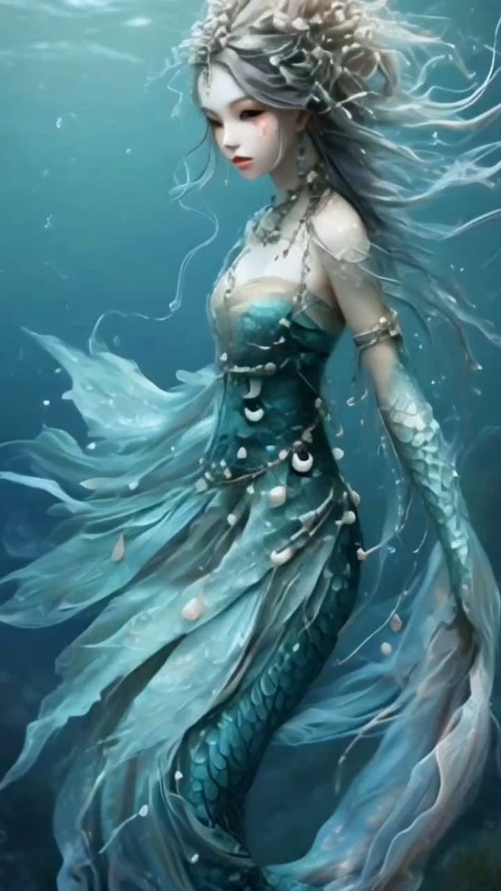 又称人鱼,鲛人(中国古名)有雌雄公母之分,它们没有灵魂,像