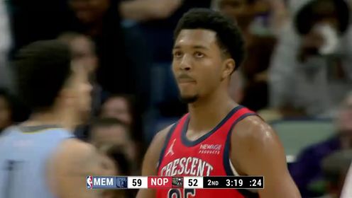《NBA全场集锦》NBA常规赛：灰熊vs鹈鹕第2节中文解说回放