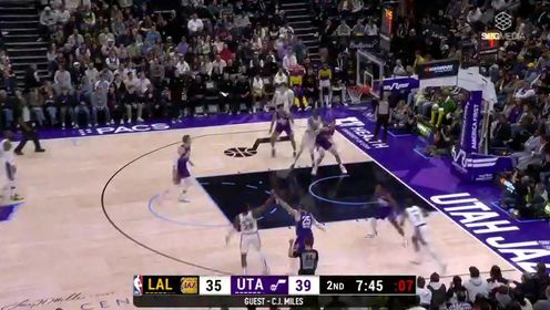 《NBA全场集锦》【回放】NBA常规赛：湖人vs爵士英文原声全场回放