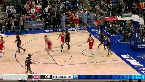 《NBA全场集锦》将胜利收入囊中！贝恩命中关键三分将活塞斩于马下