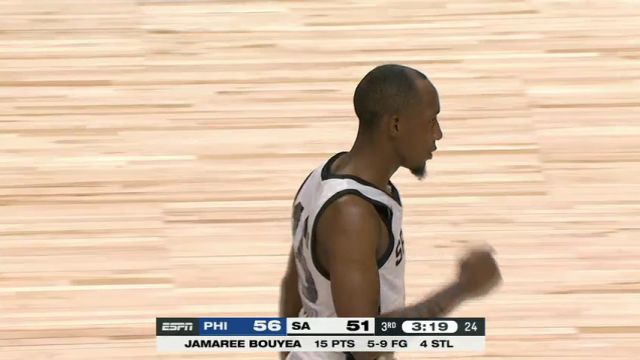 NBA夏季联赛：76人vs马刺第3节中文解说回放