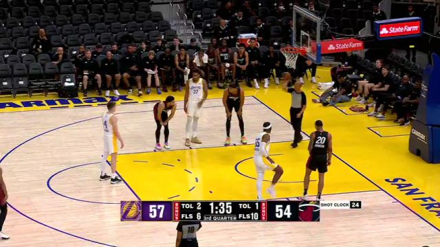 NBA夏季联赛：热火vs湖人中文解说全场回放