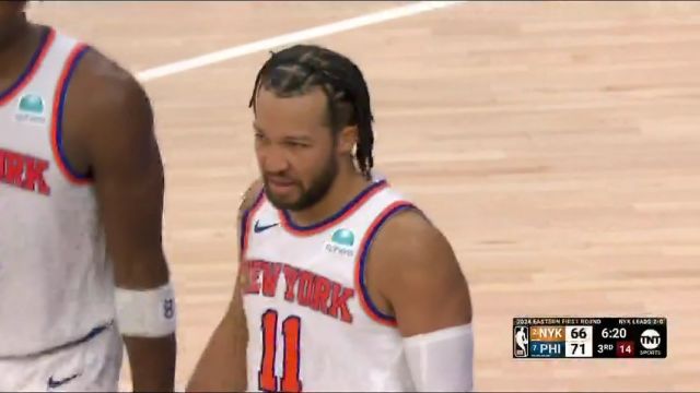 NBA季后赛：尼克斯vs76人第3节英文原声回放