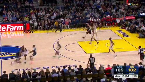 《金州勇士》【回放】NBA常规赛：快船vs勇士第4节英文原声回放
