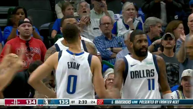 NBA常规赛：火箭vs独行侠加时1英文原声回放