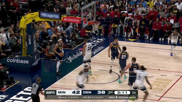 戈贝尔送约基奇大帽 森林狼三线快攻反击暴扣信手拈来