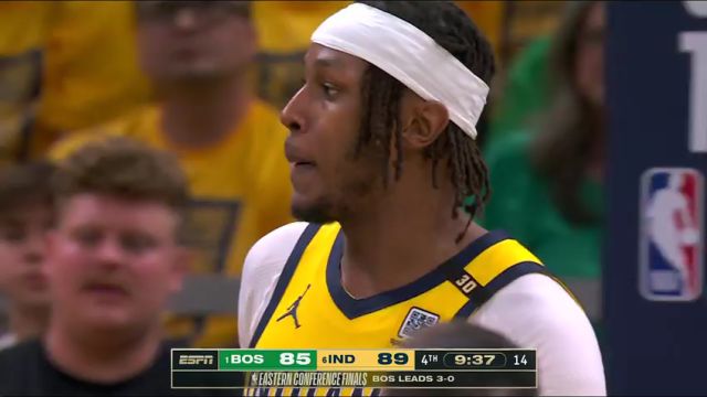 NBA季后赛：凯尔特人vs步行者第4节中文解说回放