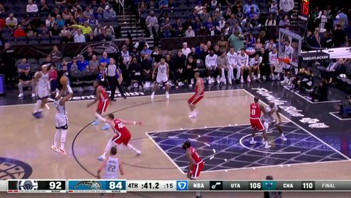 《NBA全场集锦》再见吧再见吧！祖巴茨回传莱昂纳德单手一扣锁定胜局