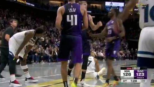 《NBA全场集锦》【回放】NBA杯小组赛：森林狼vs国王加时赛中文解说回放