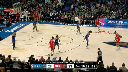 《NBA全场集锦》外线手感大爆发！霍金斯携手琼斯连中两记三分扩大分差