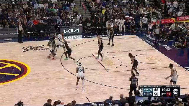 森林狼vs掘金第3节英文原声回放