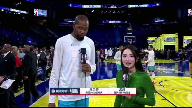 孟超前方连线杜兰特：期待与新秀卡斯尔对决 队伍老化但是竞技水平不能少