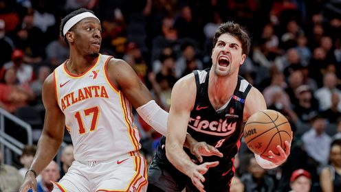 《NBA全场集锦》【原声】开拓者127-113老鹰 夏普阿弗迪亚合砍65分客场终结连败