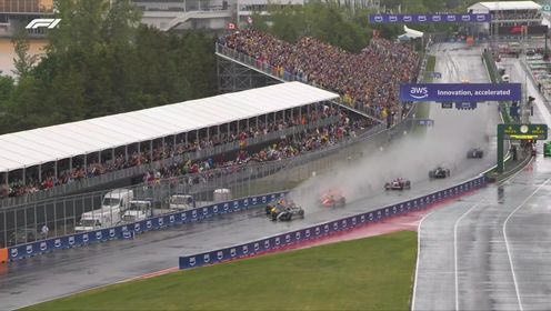 纵情F1_2024F1加拿大大奖赛正赛_雨战开始拉塞尔内线保持领先作为领跑者获得了最好的视线_高清1080P在线观看平台_腾讯视频