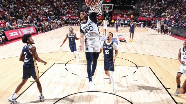 鹈鹕74-81森林狼 森林狼5人得分上双拿到夏联首胜