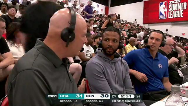 NBA夏季联赛：黄蜂vs掘金第2节英文原声回放