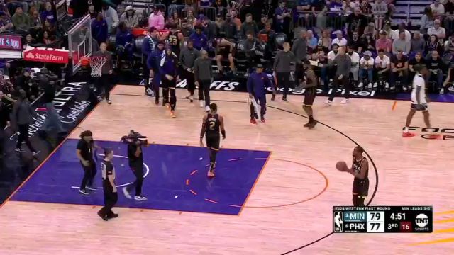 NBA季后赛：森林狼vs太阳第3节中文解说回放