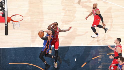 《NBA全场集锦》【原声】公牛119-120尼克斯 布伦森40+8+7率队锁定东部第二