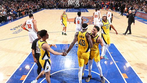 《TOP时刻》【原声】24日NBA五佳球 哈利伯顿不看人助飞西亚卡姆 佩恩连线米罗空接暴扣