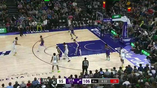 篮网vs爵士第4节中文解说回放