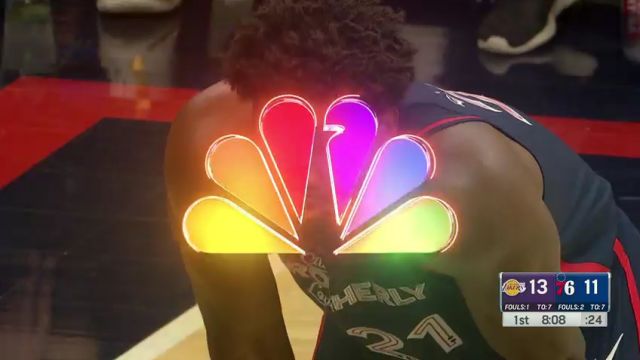 湖人vs76人第1节英文原声回放