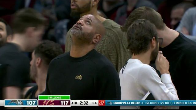 NBA常规赛：魔术vs骑士第4节英文原声回放