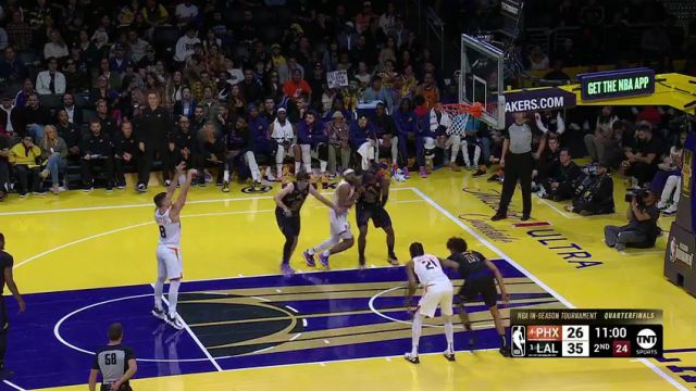 NBA季中锦标赛：太阳vs湖人英文原声全场回放