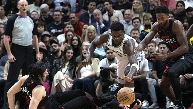 爱德华兹vs热火集锦 全场32+8+5末节发威率队逆转