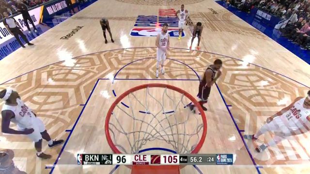 NBA常规赛：篮网vs骑士第4节中文解说回放