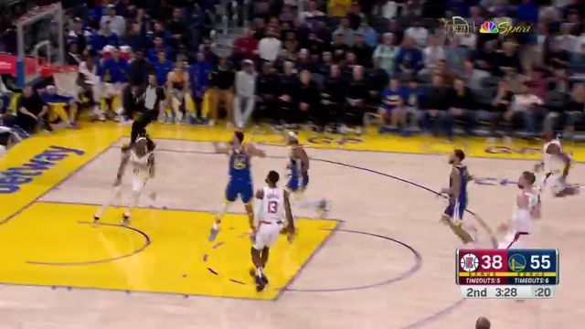 快船vs勇士第2节英文原声回放