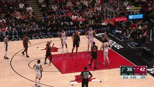 《芝加哥公牛》NBA常规赛：马刺vs公牛第2节中文解说回放