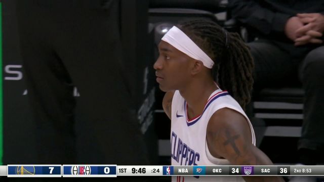 开场来个下马威！汤普森开局两记三分+加罚连得8分