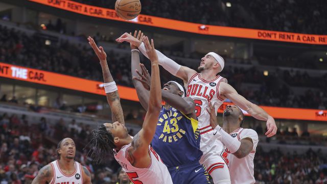 步行者99-125公牛 公牛6人得分上双轻取对手终结连败