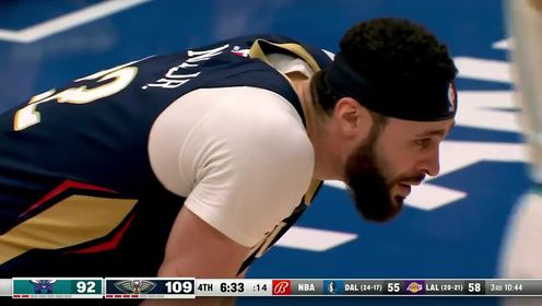 《NBA全场集锦》NBA常规赛：黄蜂vs鹈鹕第4节英文原声回放