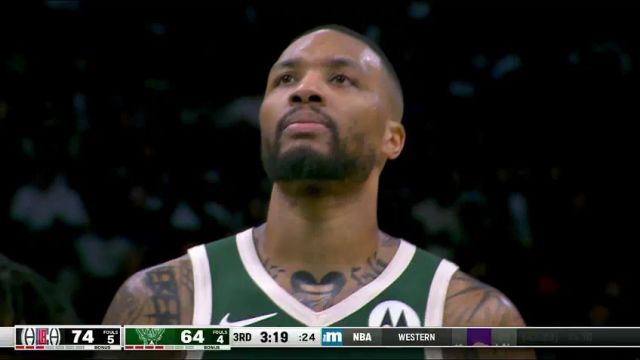 NBA常规赛：快船vs雄鹿第3节中文解说回放