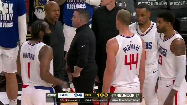 快船vs勇士第4节中文解说回放